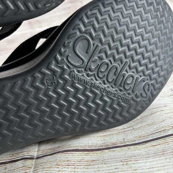Skechers Cali Womens Size 7.5 Rumblers Beautiful People Wedge Sandals - Picture 9 of 10